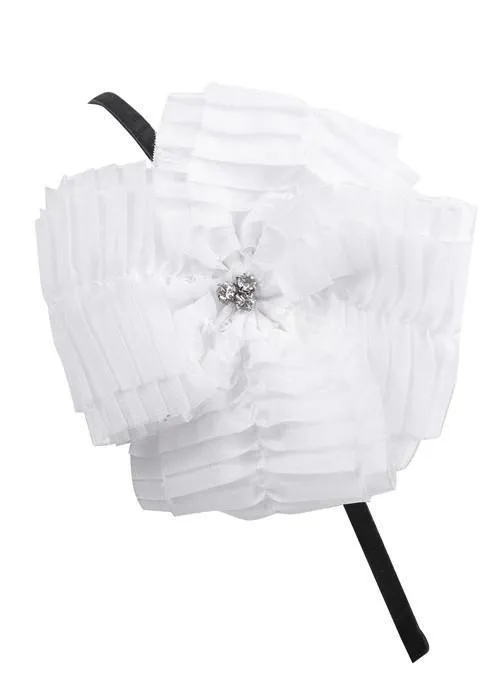 Pleated Flower - Ivory