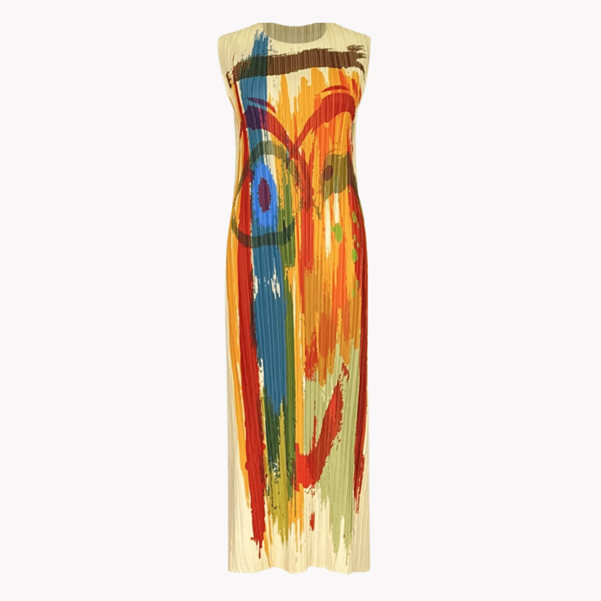 Pre Order:  Funny Face Abstract Dress