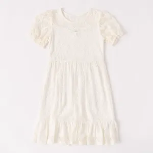 Puff Sleeve Lace Dress