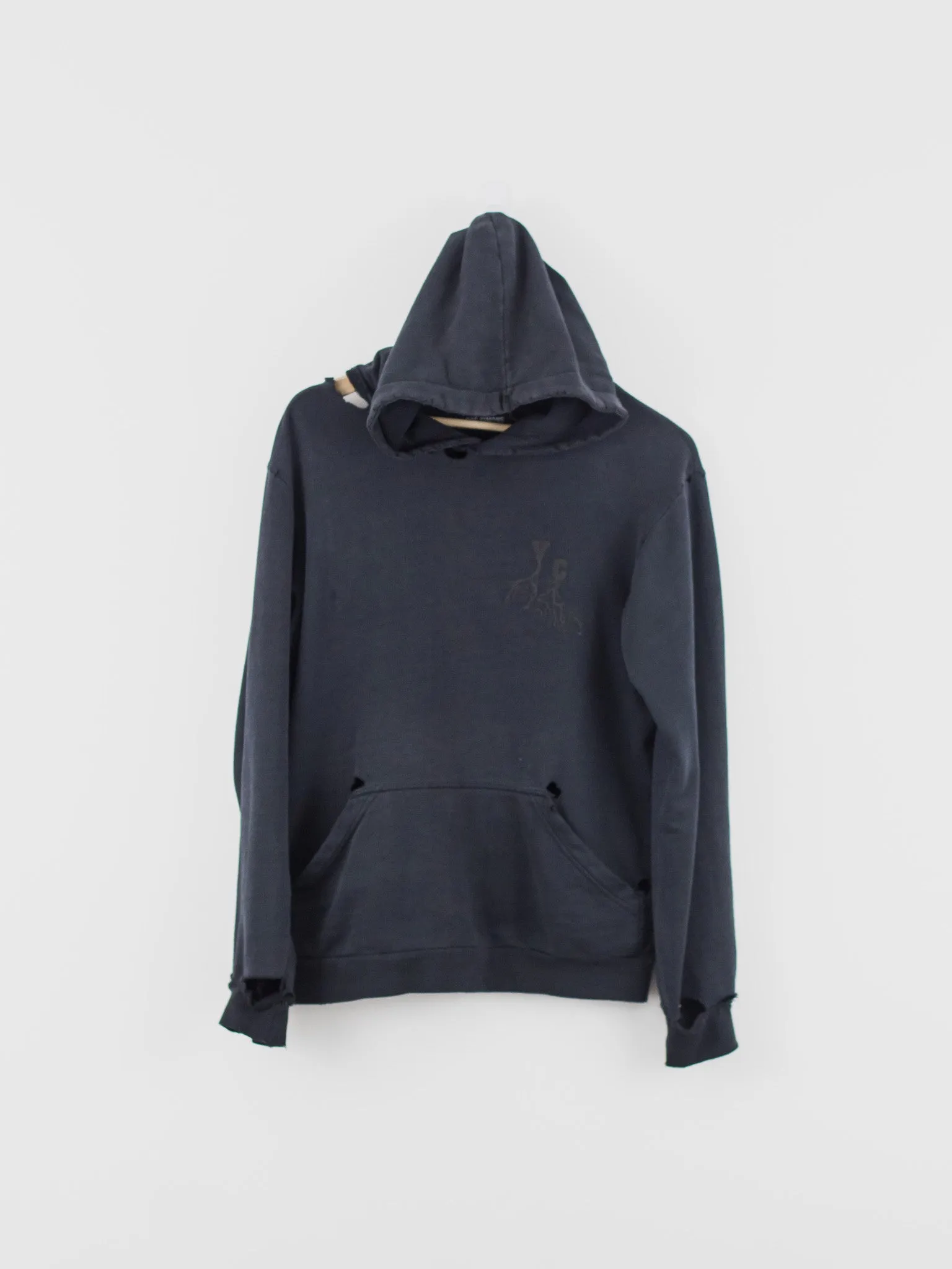 Raf Simons AW02 Destroyed Hoodie