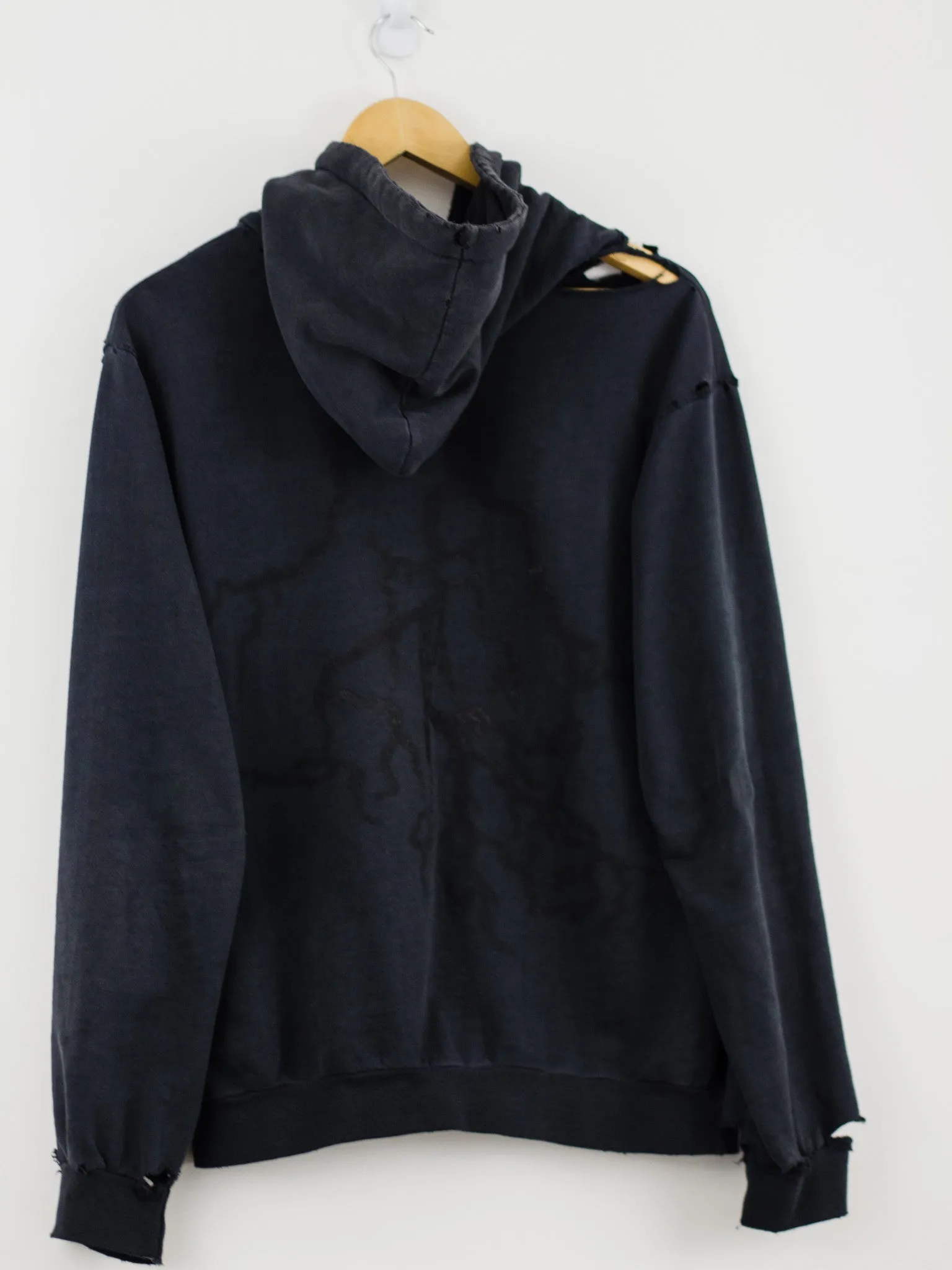 Raf Simons AW02 Destroyed Hoodie