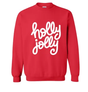 Red HOLLY JOLLY Sweatshirt