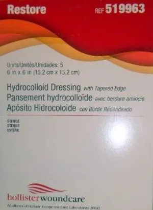 Restore Plus Conformable/Tapered Edge Wound Care Dressing 6" x 6"