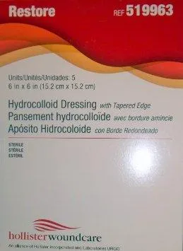 Restore Plus Conformable/Tapered Edge Wound Care Dressing 6" x 6"