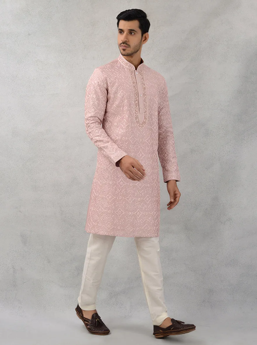 Rose Pink Kurta Pajama | TULA