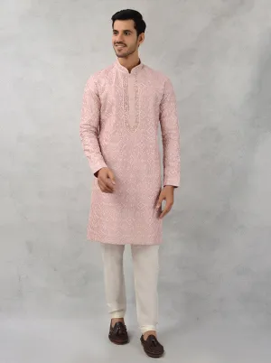 Rose Pink Kurta Pajama | TULA