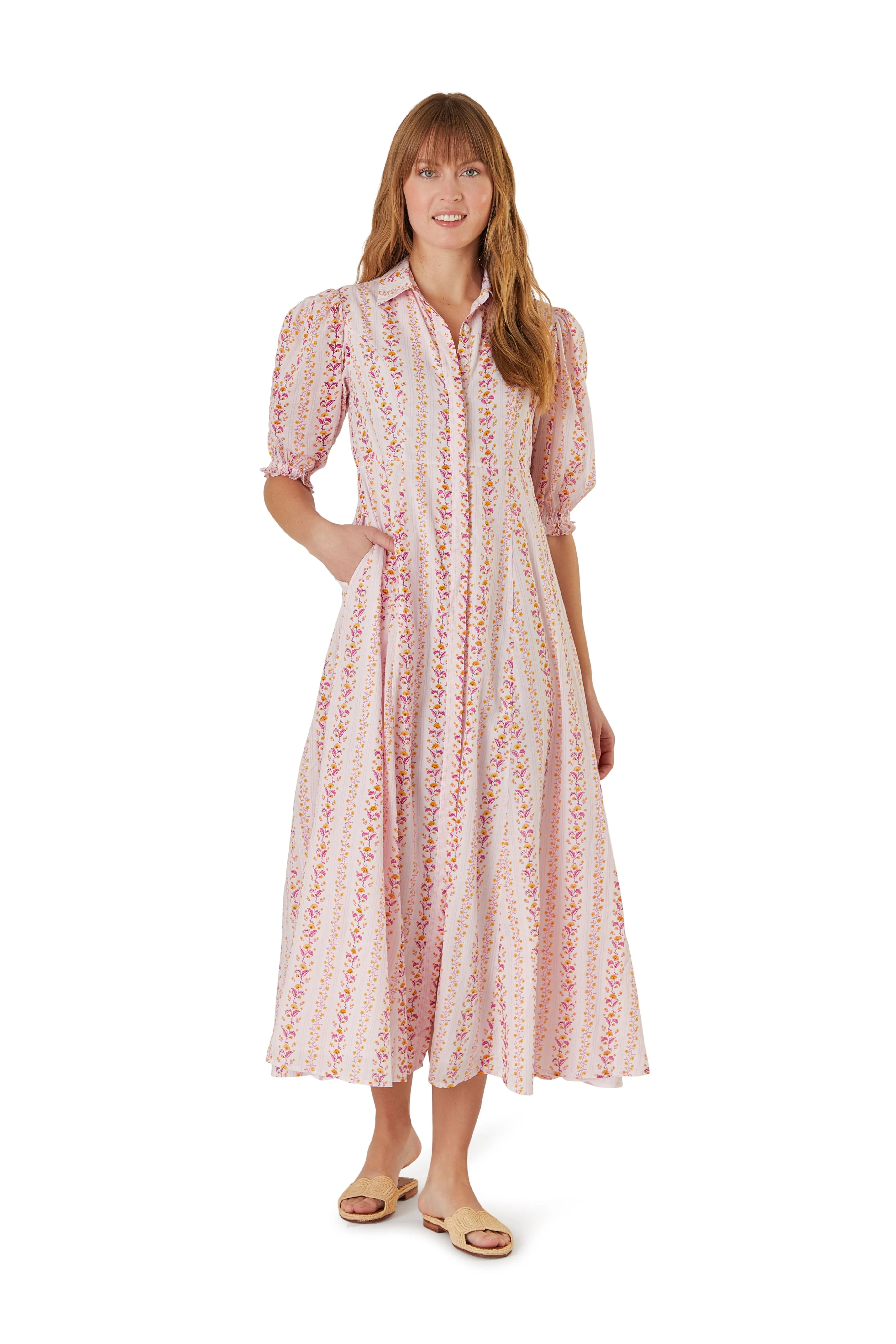 Rosie Shirtdress - Somerset Pink