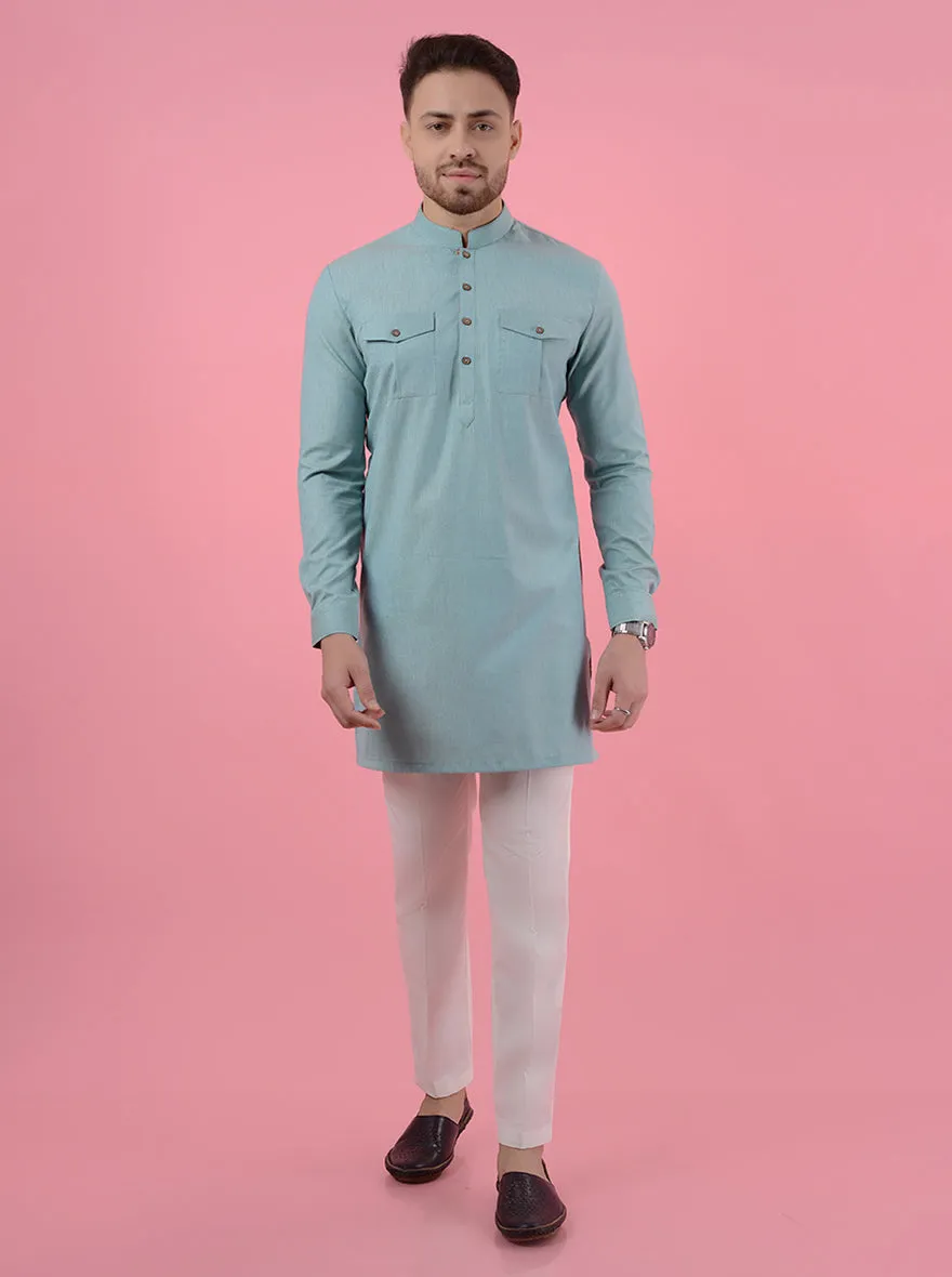 Sea Green Kurta Pajama | JadeBlue