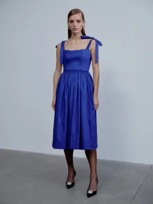 Sibby Midi Dress in Bleu