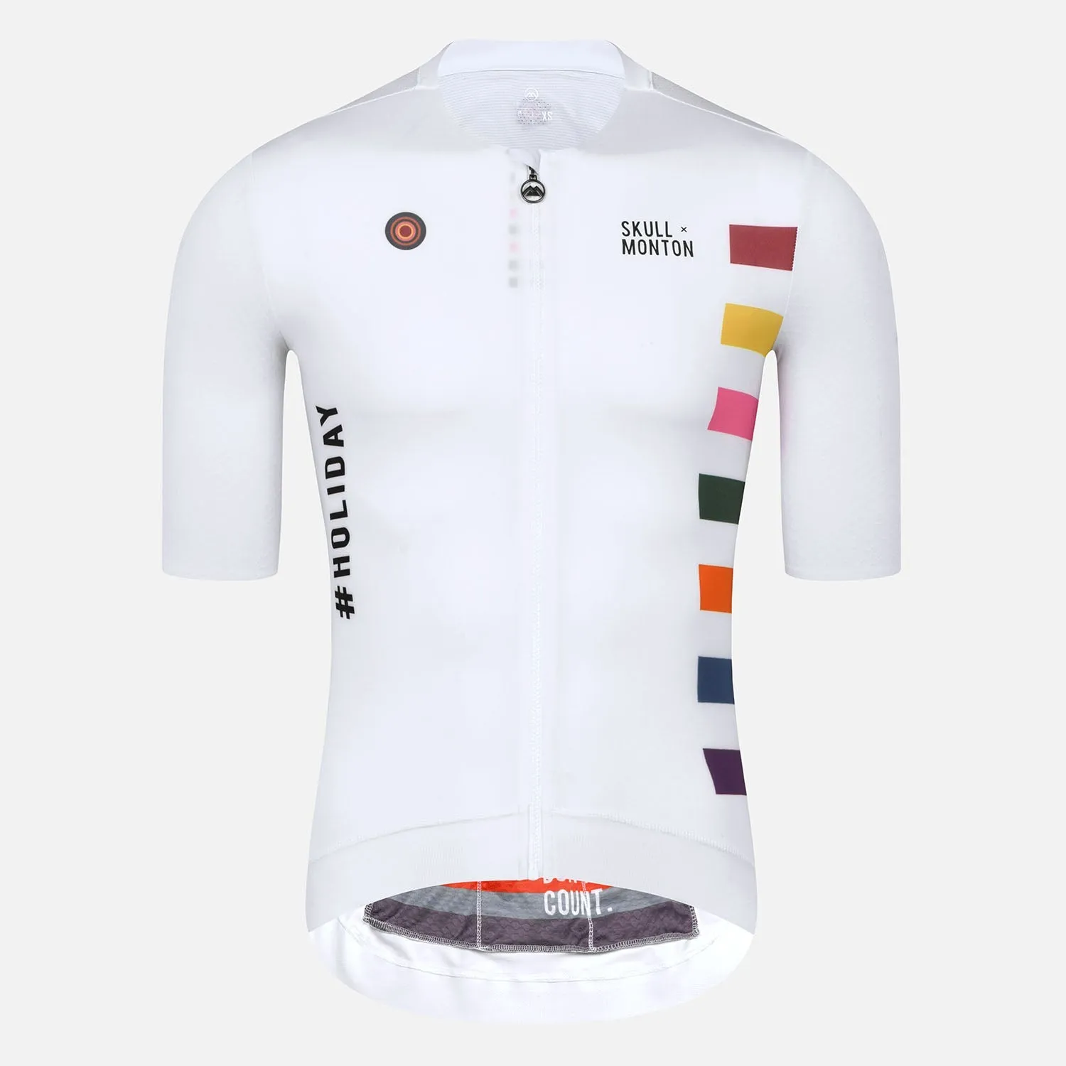 Skull Monton Cycling Jersey Mens Holiday II White