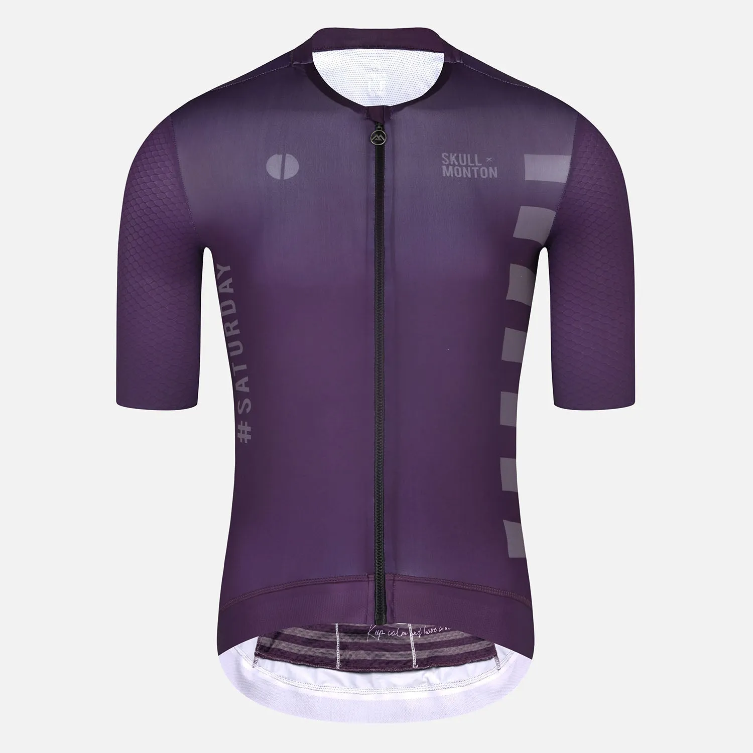 Skull Monton Cycling Jersey Mens Saturday II Purple