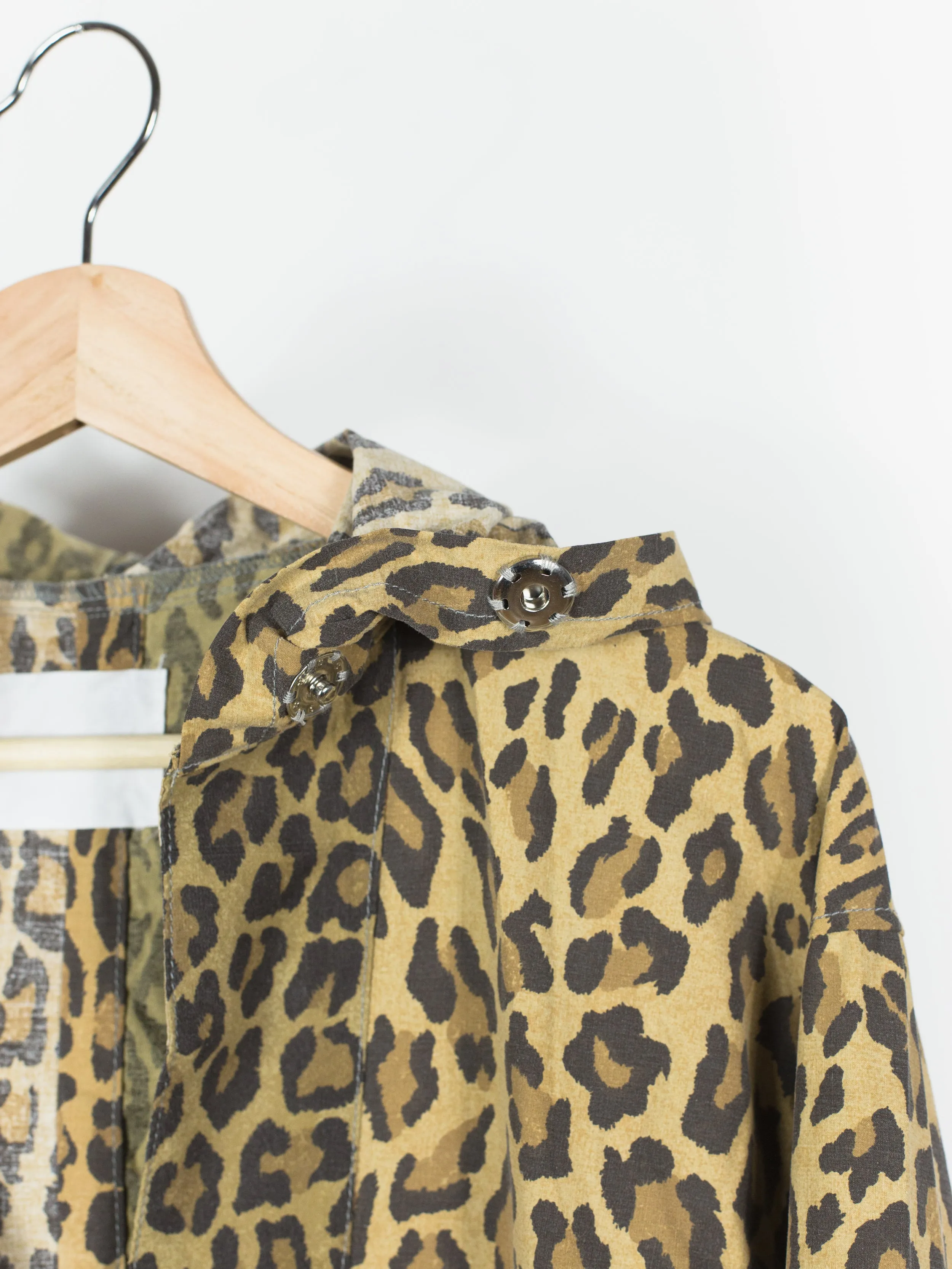 Takahiromiyashita The Soloist Remake Leopard Baja Hoodie