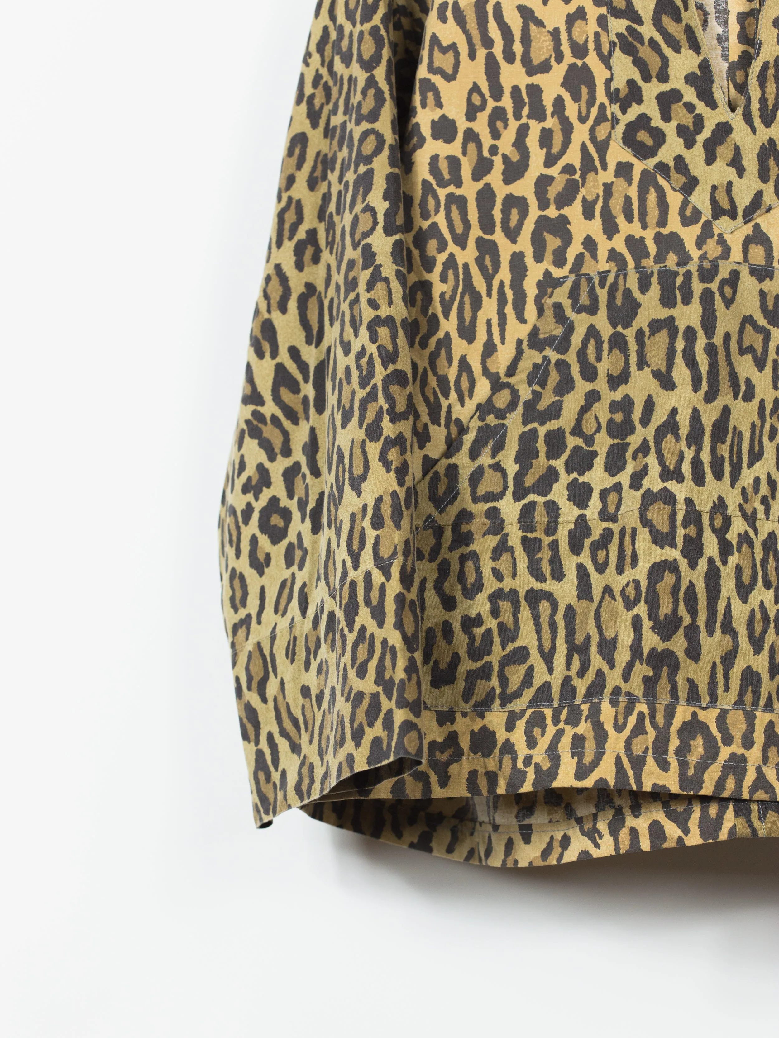 Takahiromiyashita The Soloist Remake Leopard Baja Hoodie