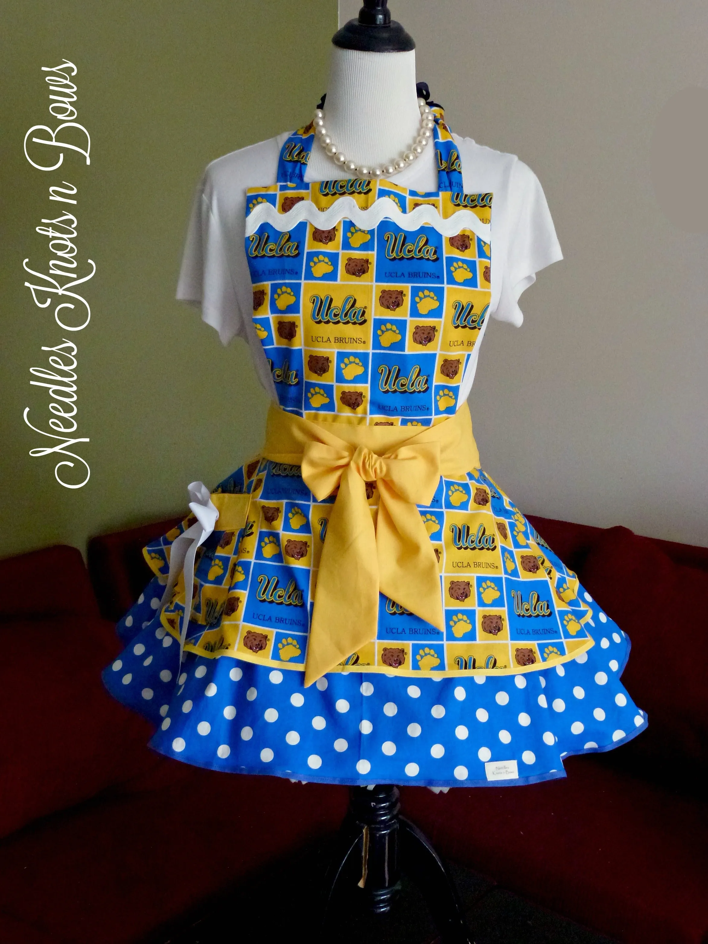 UCLA Bruins Apron, Women's Flirty College Apron, Aprons