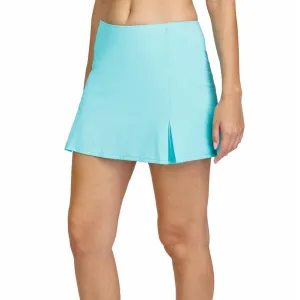 Women's Rare 13.5 Inch Box Pleat Tennis Skort Ocean Mist